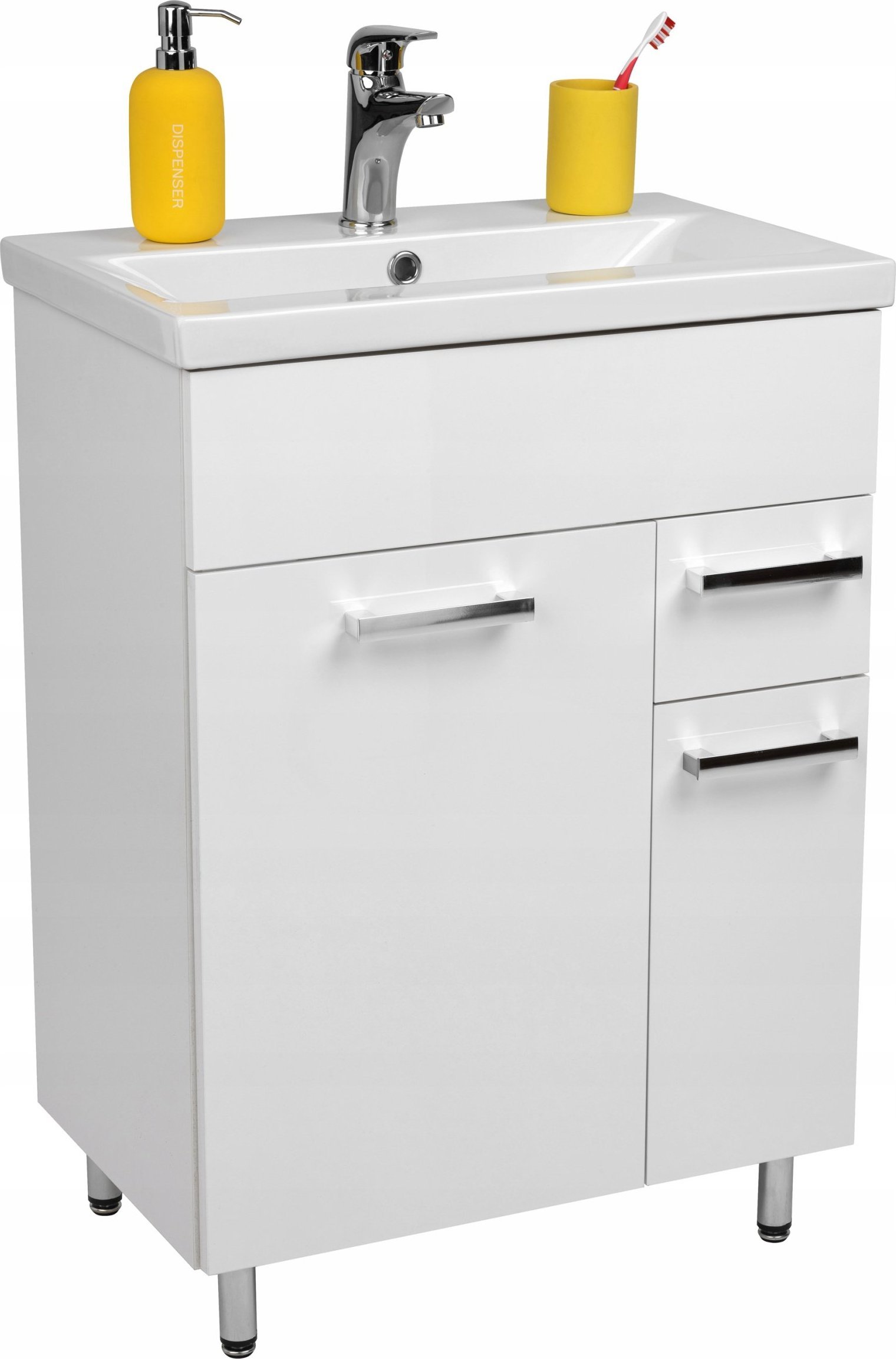 Stamar Szafka z umywalką 60 lakier nóżki metal