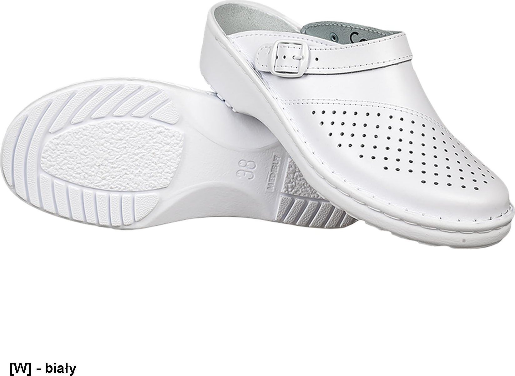 MEDIBUT BMKLADZSP - KLAPKI białe 37