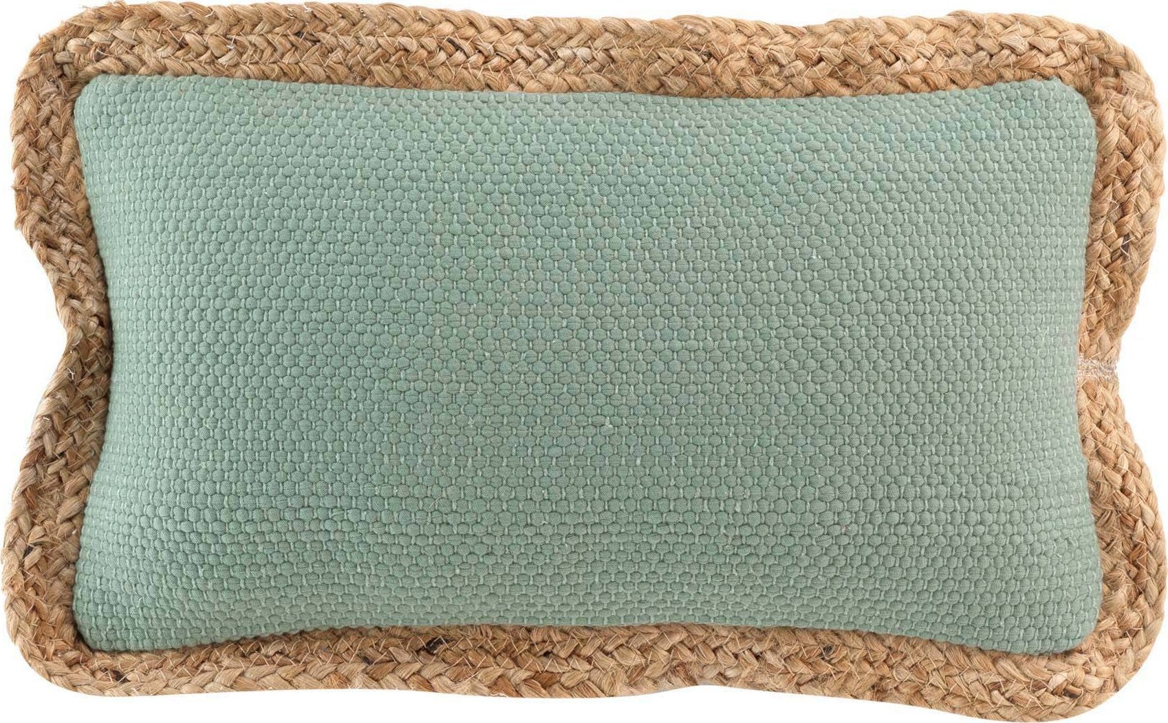 Douceur d`Interieur Poduszka dekoracyjna z jutową lamówką, 30 x 50 cm