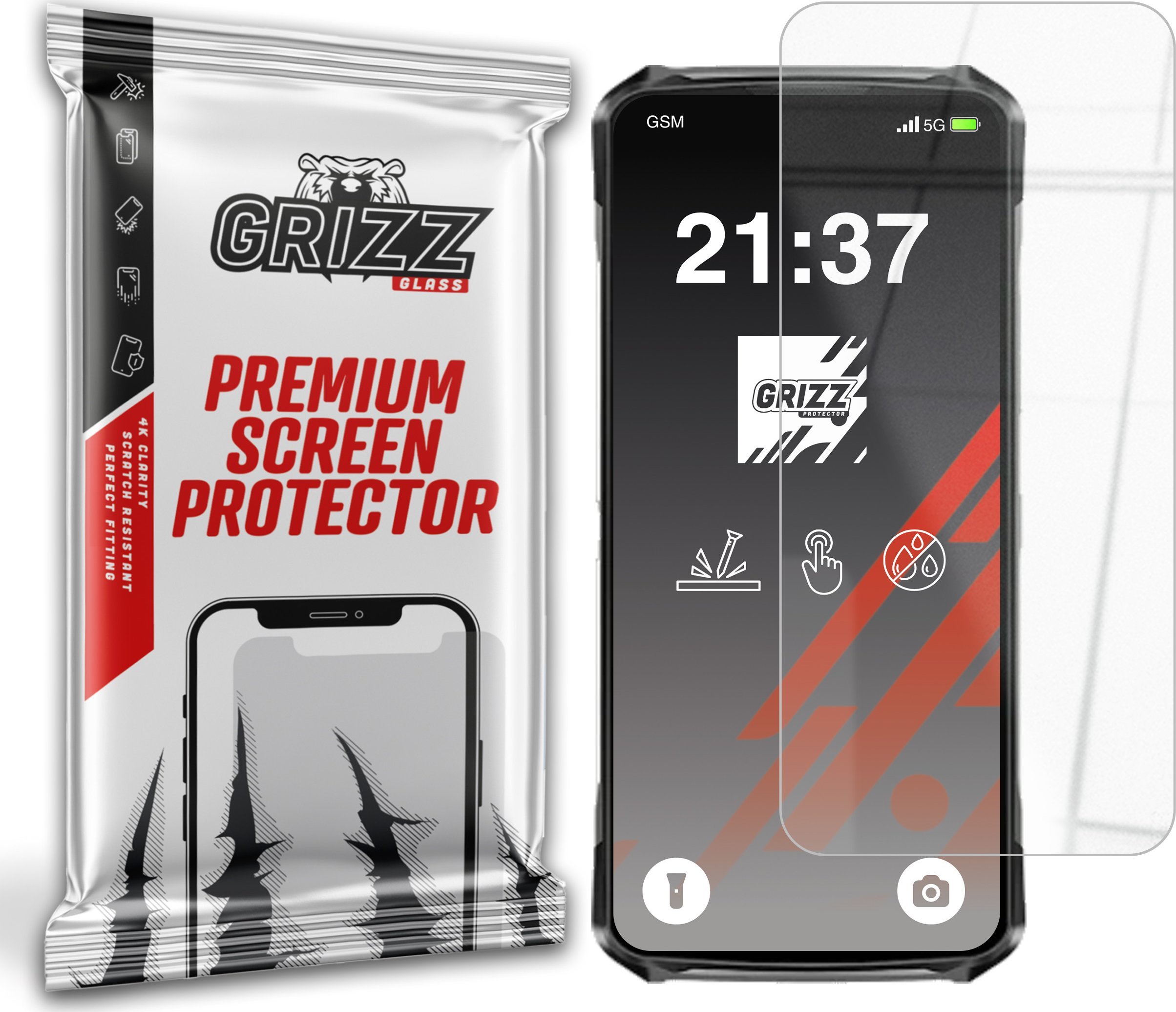 Szkło hybrydowe GrizzGlass HybridGlass do Doogee S119