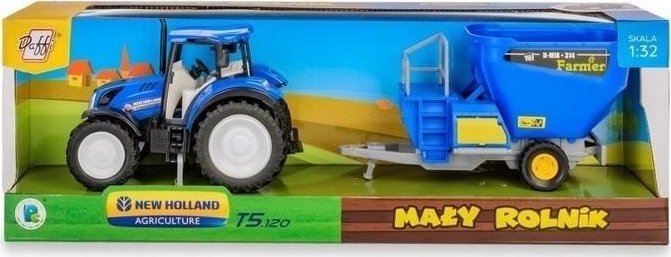 Traktor New Holland T5 z mieszalnikiem do paszy