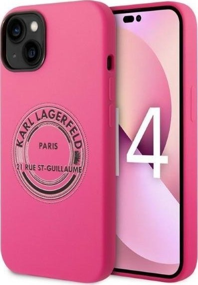 Karl Lagerfeld Karl Lagerfeld KLHCP14MSRSGRCF iPhone 14 Plus 6,7" hardcase różowy/pink Silicone RSG NoSize