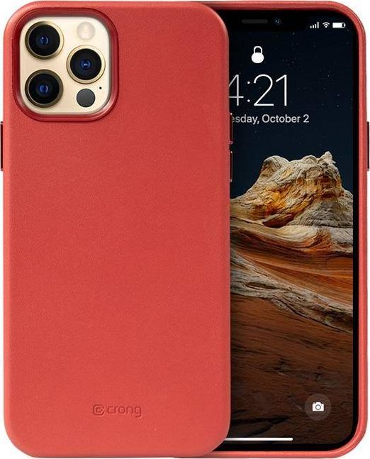 Crong Essential Cover - Etui iPhone 12 Pro Max (czerwony)
