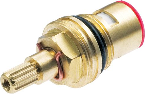 Perfexim Głowica ceramiczna do baterii dwuuchwytowych czerwona 1/2" (35-302-0001-000)