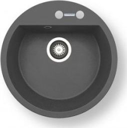 Zlewozmywak Pyramis granitowy jednokomorowy PYRAMIS MIDO fi51 1B 070087501 szary beton