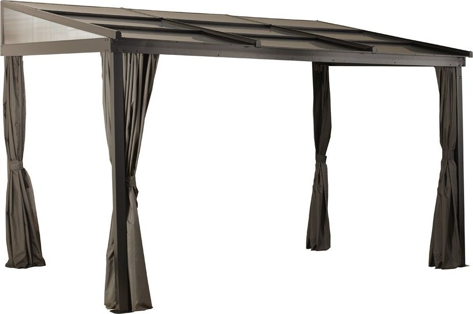 vidaXL Sojag Aluminiowy dach tarasowy Budapeszt 1012 Brąz 298x364x243cm