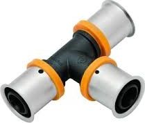 KAN-therm trójnik PPSU Press z pierścieniem zaprasowanym 25x32x25 (1009257063)