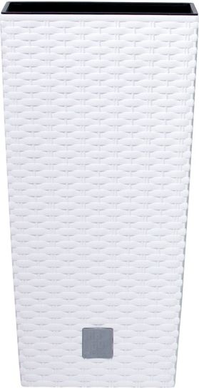 Prosperplast Doniczka RATO SQUARE 400mm biała - DRTS400-S449