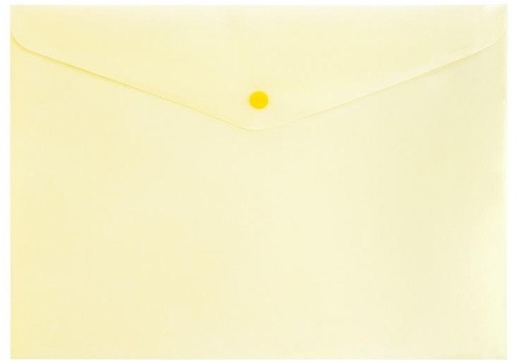 Koh I Noor Teczka A4 zamykane na zatrzak pastel żółty