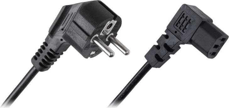Kabel zasilający komputerowy wtyczka kątowa (KPO2772B)