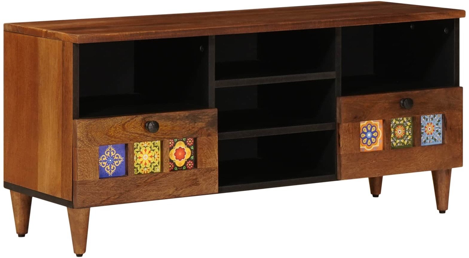 vidaXL Szafka pod telewizor z półką orzech 100 x 33,5 x 46 cm