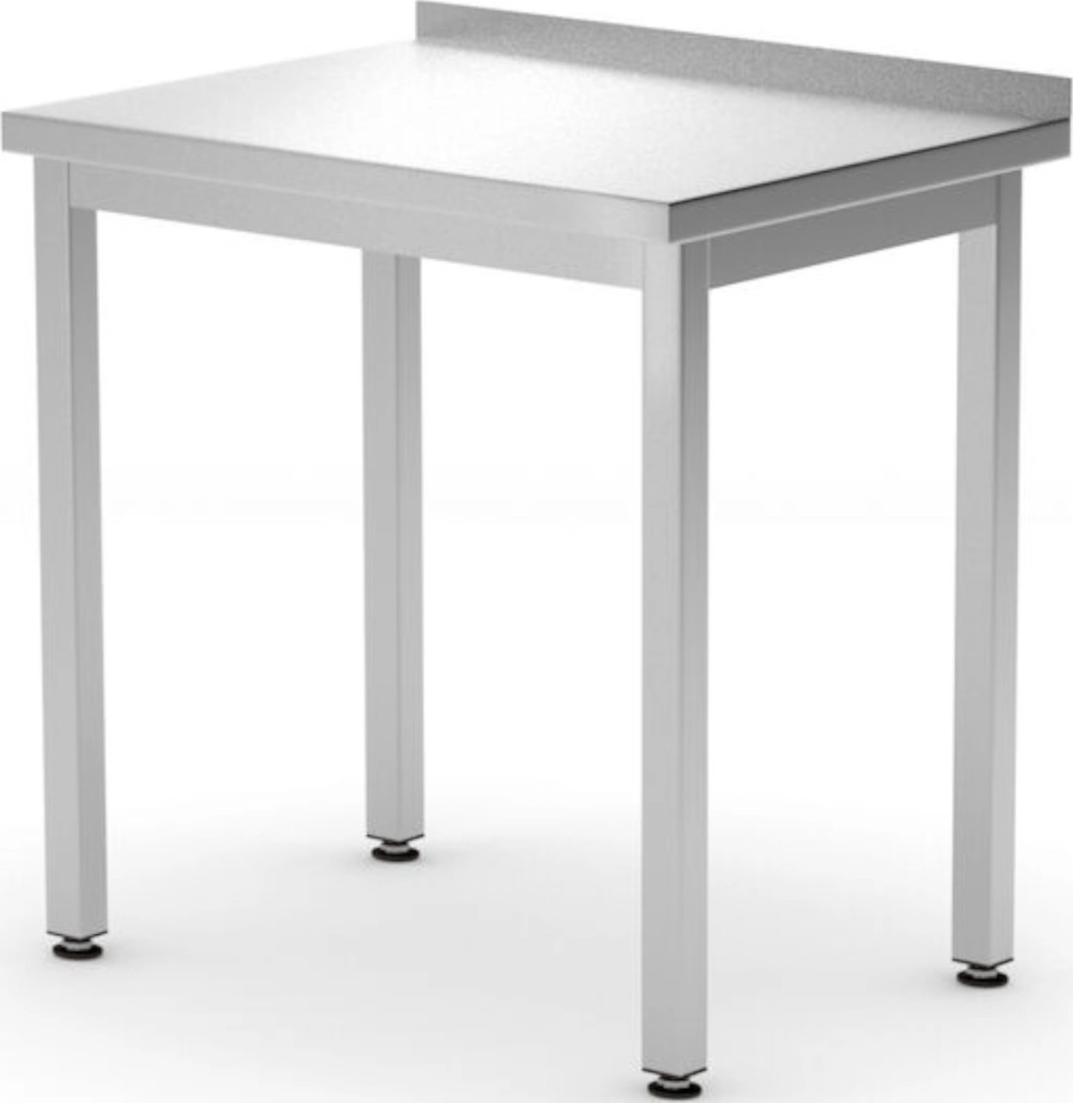 Hendi Stół blat roboczy przyścienny z rantem Budget Line STAL 600 x 600 x 850 mm - Hendi 817186 Stół blat roboczy przyścienny z rantem Budget Line STA