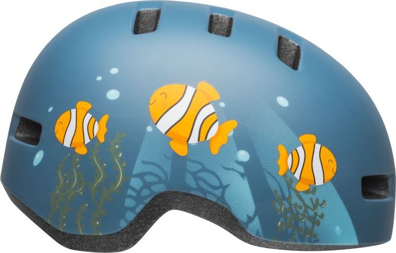 Bell Kask dziecięcy Lil Ripper clown fish matte gray blue r. S (48–55 cm) (BEL-7104366)