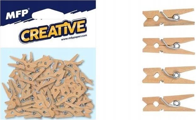 MFP paper klamerka 2,5cm/50ks natural brązowa 1042079