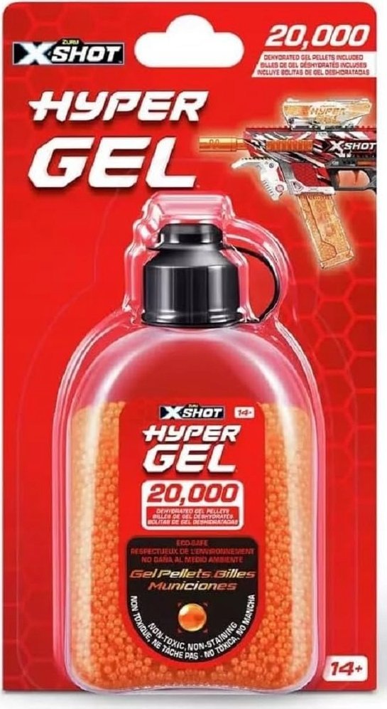 XShot XShot X-SHOT šoviniai Hyper Gel, 20000 želinių rutuliukų, asort., 36625