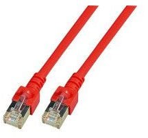 EFB Kabel RJ45, czerwony, SF/UTP, Cat.5e, PVC, CCA, 7,5