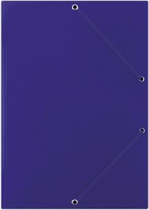 Donau Teczka z gumką gładka niebieska (FEP10G)