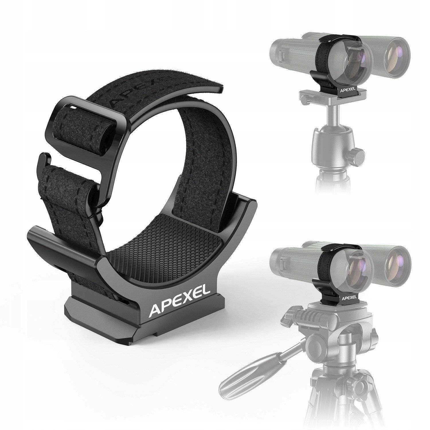 Uchwyt Mocowanie Lornetki Lunety Do Statywu 1/4 Arca-swiss + Klips Do Paska / Apl-f007 Pro