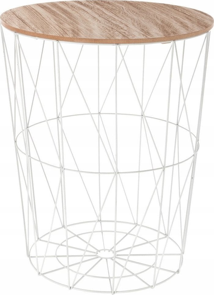 Atmosphera Stolik kawowy wielofunkcyjny z drewnianym blatem, atrakcyjny mebel z funkcją przechowywania