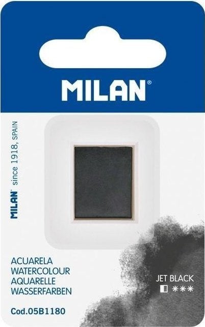 Farba akwarelowa w kostce czarny MILAN