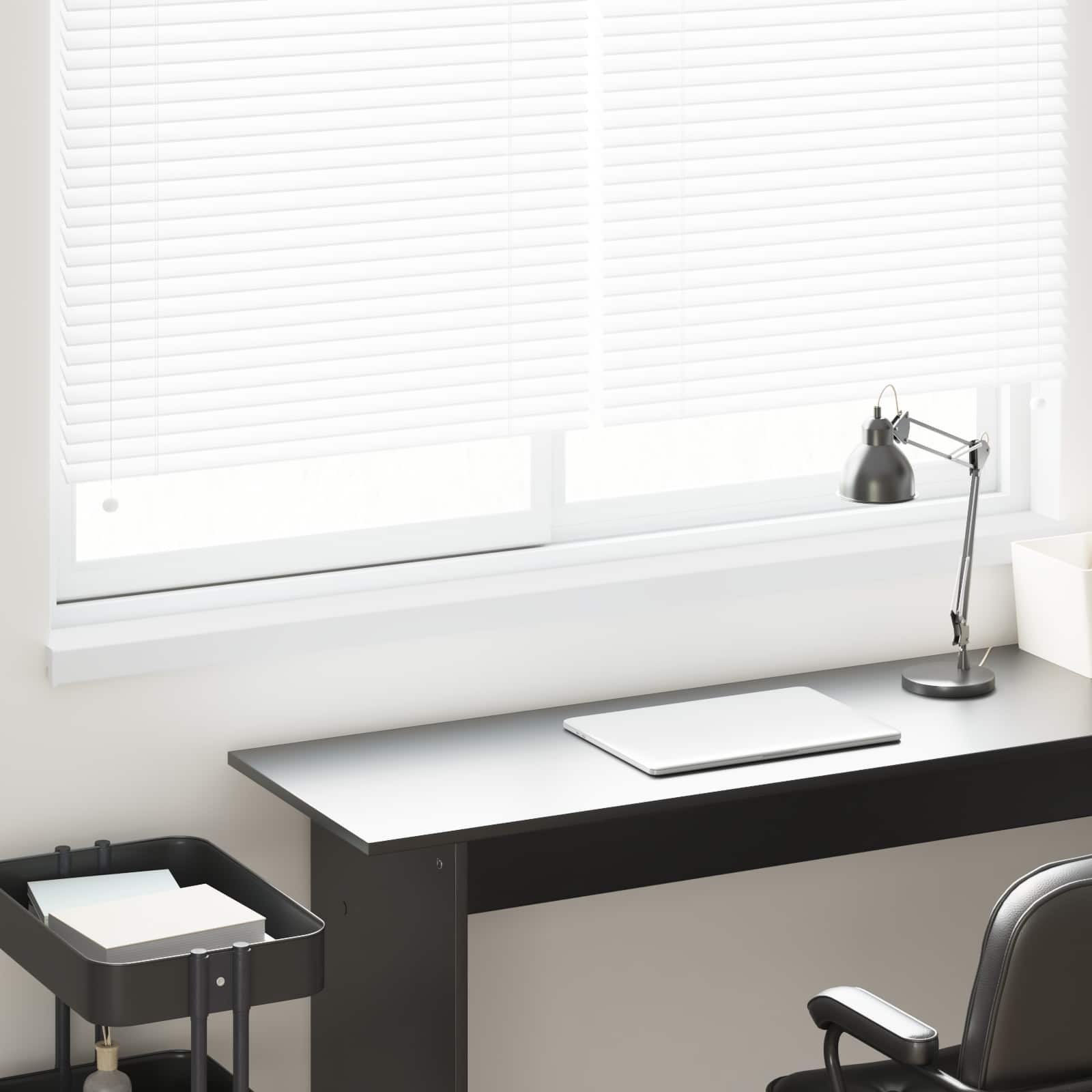 vidaXL Parapet okienny Biały 120 x 10 x 4,5 cm PVC zmieszane z UPVC