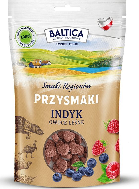 Baltica Przysmak Indyk z owocami leśnymi 150g - Baltica
