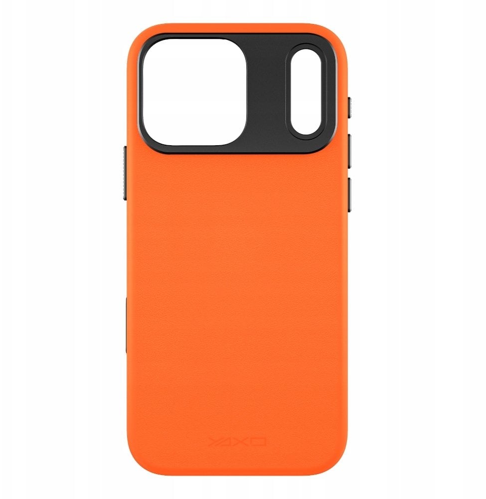 Yaxo Etui na telefon Leather Gear Slim Case MagSafe iPhone 17 Pro Max Magma Orange