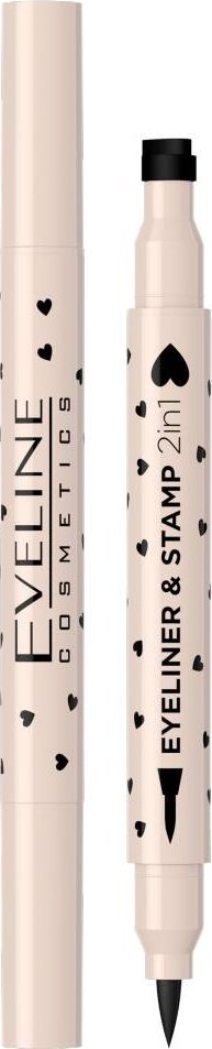 XXXX__Eveline Cosmetics (Eveline) Eveline Eyeliner & Stamp 2in1 eyeliner ze stemplem 01 Serce