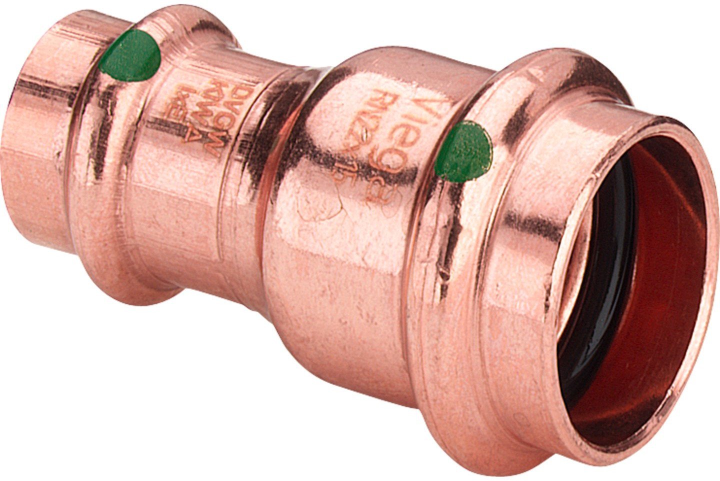 VIEGA Sanpress reduktion 28-22 mm af rødgods med SC-Contur