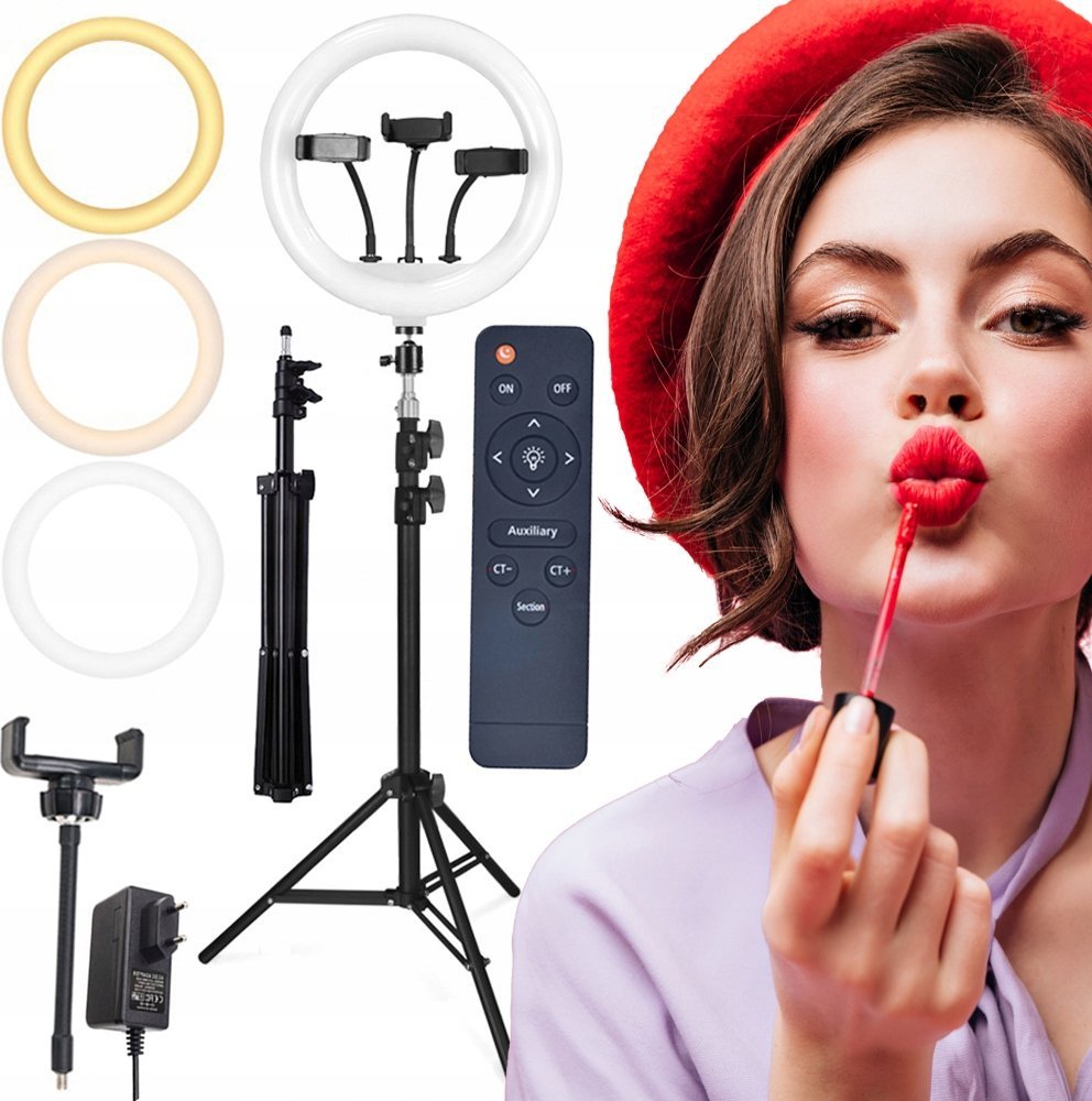 LAMPA PIERŚCIENIOWA LED + PILOT 150W (1 uchwyt) RL-16