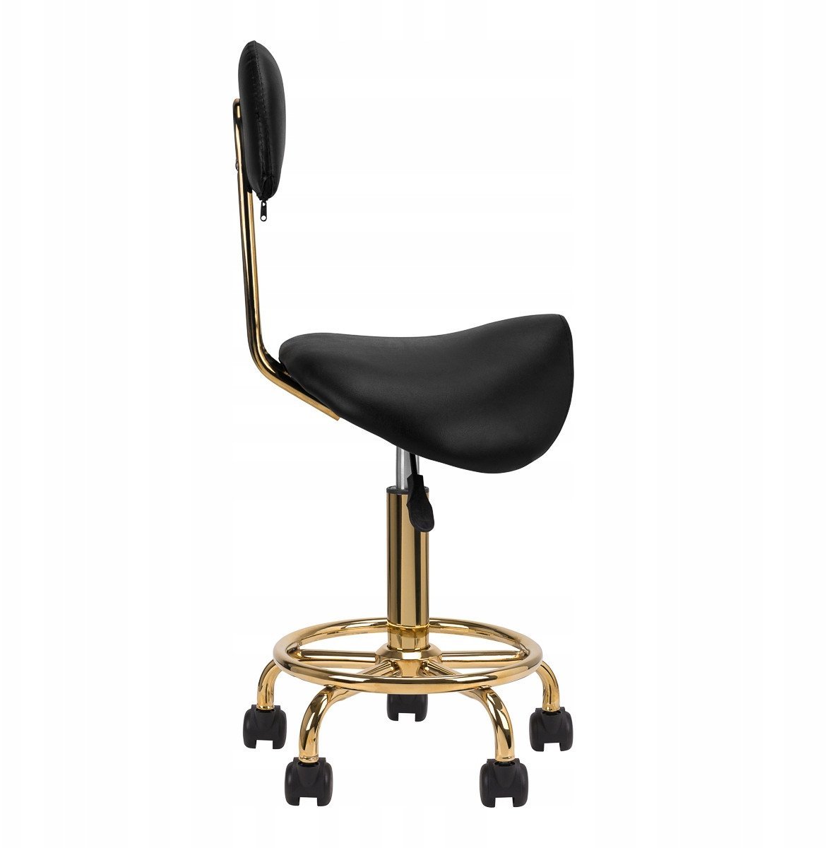 Taboret kosmetyczny 6001-G złoto - czarny 2 gat