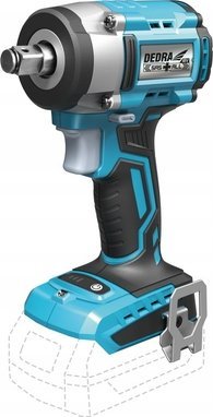 Klucz udarowy Dedra KLUCZ UDAROWY AKU. BEZSZCZOTKOWY 1/2'' 350NM 18V SAS+