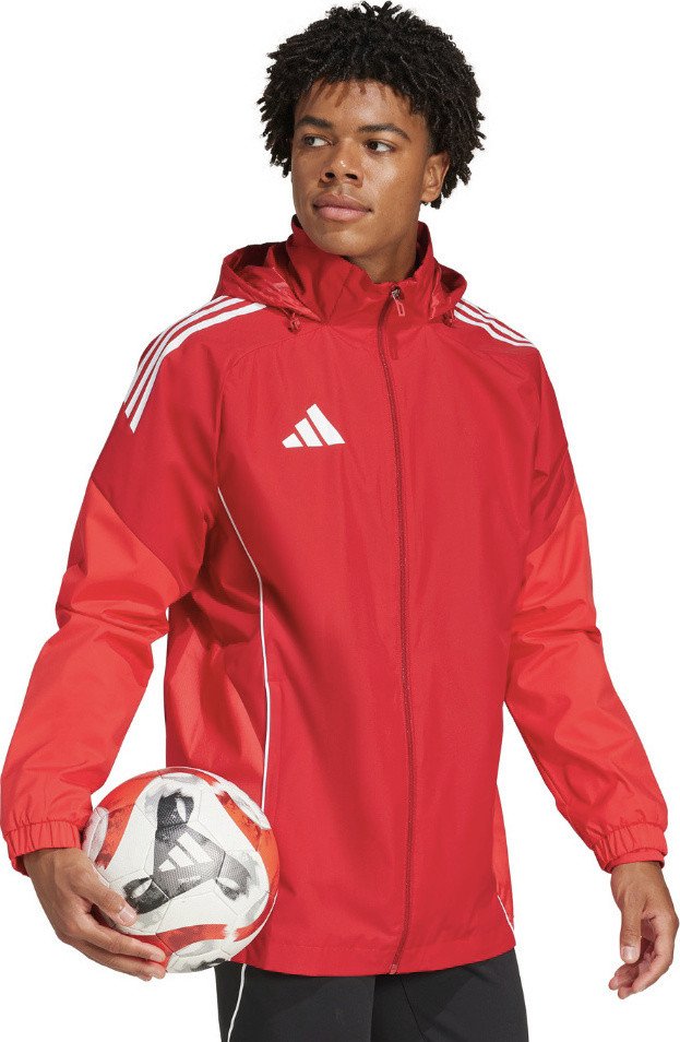 Kurtka męska adidas Tiro 25 Competition All-Weather czerwona JI6503 M