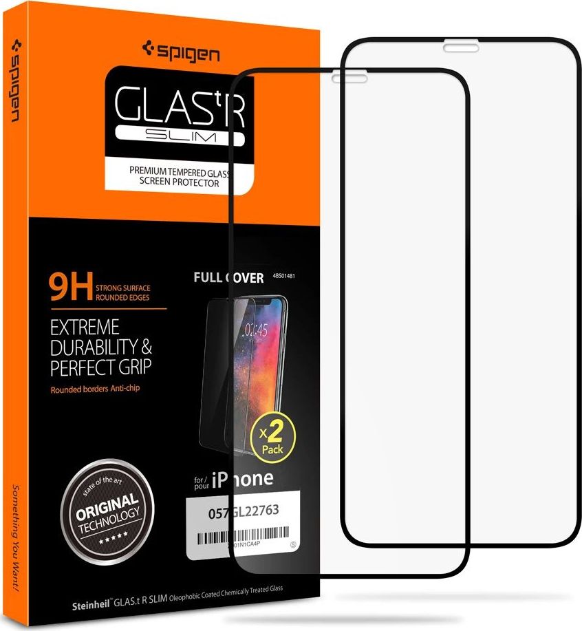 Spigen SZKŁO HARTOWANE GLASS FC 2-PACK IPHONE 11 PRO BLACK
