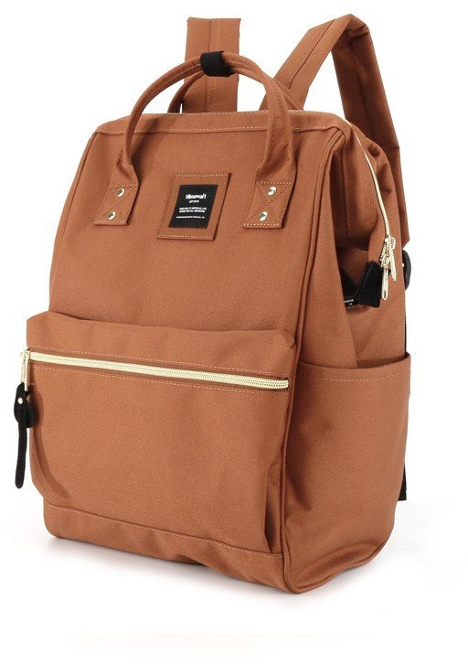 Plecak Himawari Plecak na laptopa 9001 do 13-14 cali, karmelowy brąz