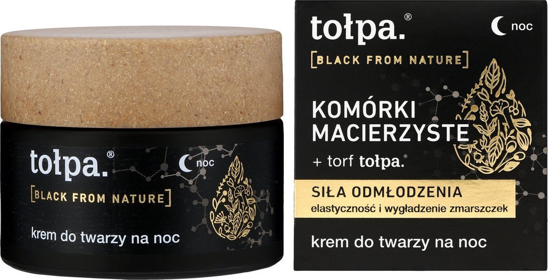 Tołpa Black From Nature - Siła odmłodzenia - Krem do twarzy na noc 50ml