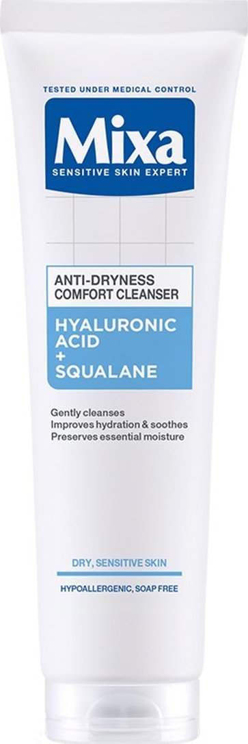 Mixa Comfort Cleanser Żel do mycia twarzy przeciw przesuszeniom kwas hialuronowy + skwalan 150ml