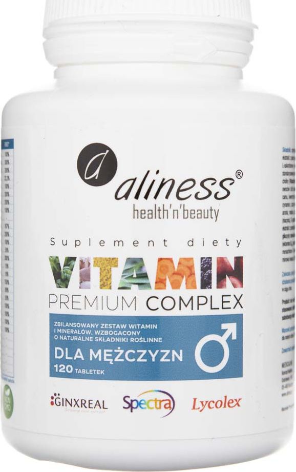 Aliness MedicaLine Aliness Premium Vitamin Complex dla mężczyzn - 120 tabletek