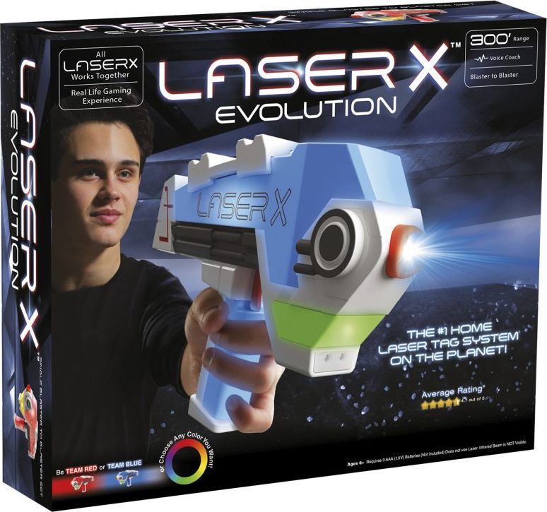 Tm Toys Laser X Evolution - blaster zestaw pojedyńczy (LAS88911)