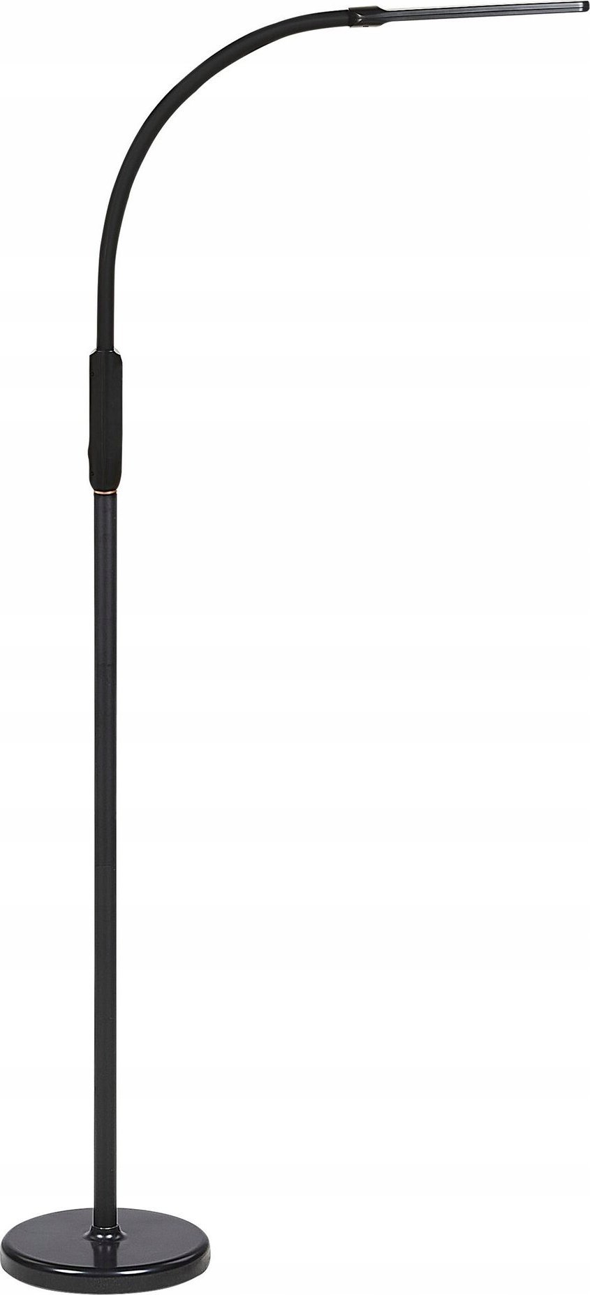 Lampa podłogowa Beliani Lampa podłogowa/zaciskowa LED z pilotem czarna APUS