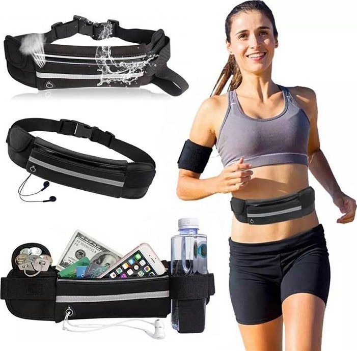 Adrenaline BQ12C PAS DO BIEGANIA NA TELEFON BIDON CZARNY