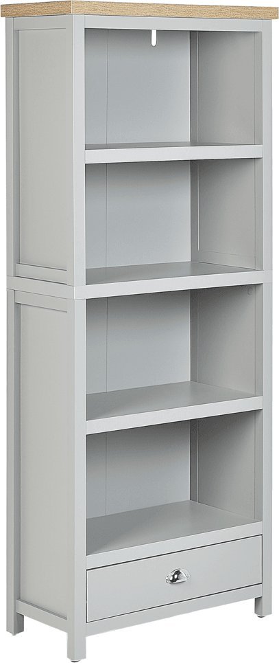 Beliani Regał 4 półki szary CLIO