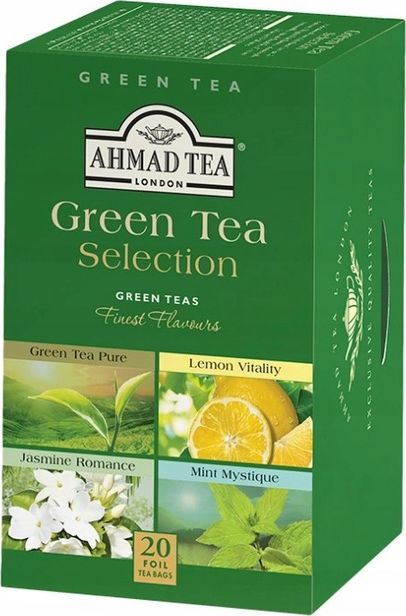 BIG-ACTIVE Ahmad Tea Green Teas Selection Herbata zielona mix - 20szt