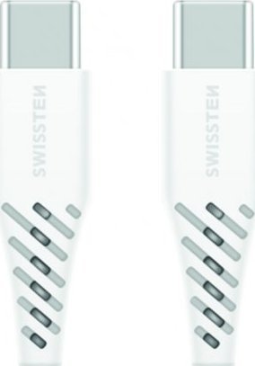 Kabel USB Swissten USB-C - USB-C 1.5 m Biały (71506520)