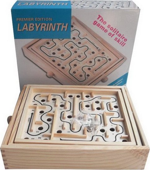 Tooky Toy Drewniana Gra Zręcznościowa Labirynt