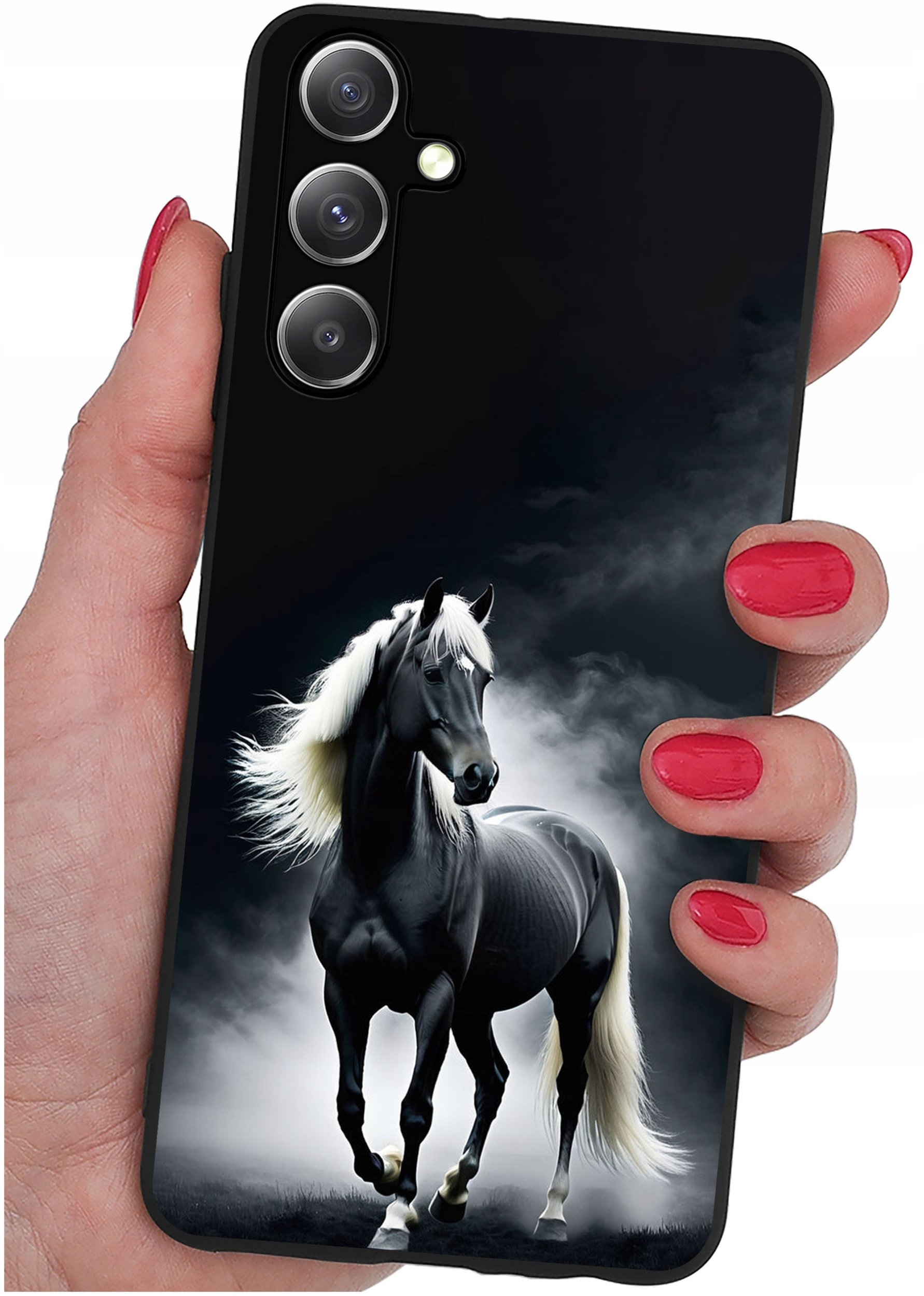 ETUI do Samsung Galaxy S24+ Plus WZORY |SILIKONOWE MATT CASE + SZKŁO 9H