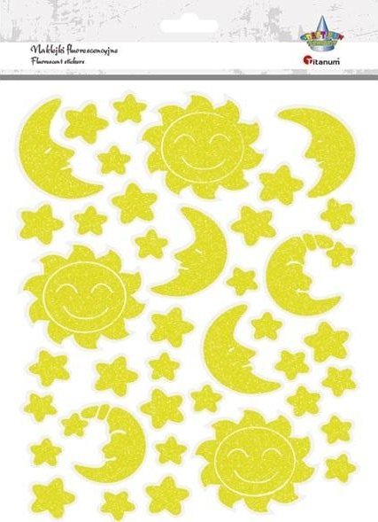 Titanum Naklejki świecące w ciemności 39szt.