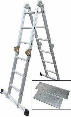 AWTools AW DRABINA UNIWERSALNA 4x3 150kg + podest AW23032