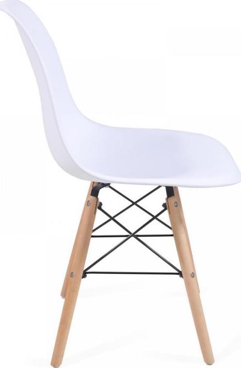 Miadomodo MIADOMODO Zestaw 8 krzeseł do jadalni z plastikowym siedzisk