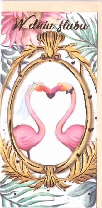 HENRY Karnet B6 Ślub - Flamingi DL